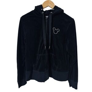 DISNEY PARKS Walt Disney World Mickey Mouse Hoodie Full Zip Bling Accents Large